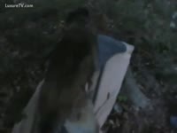 Man filming their dog banging his [ Animal XXX and Beastialty Sex ]tie